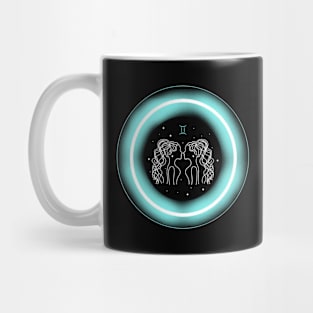 Neon Light Effect Gemini Mug